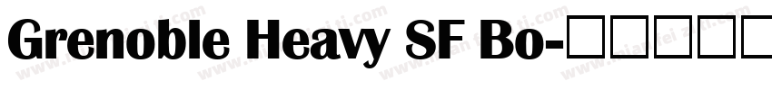 Grenoble Heavy SF Bo字体转换